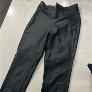 Black Leather Pants Size Small